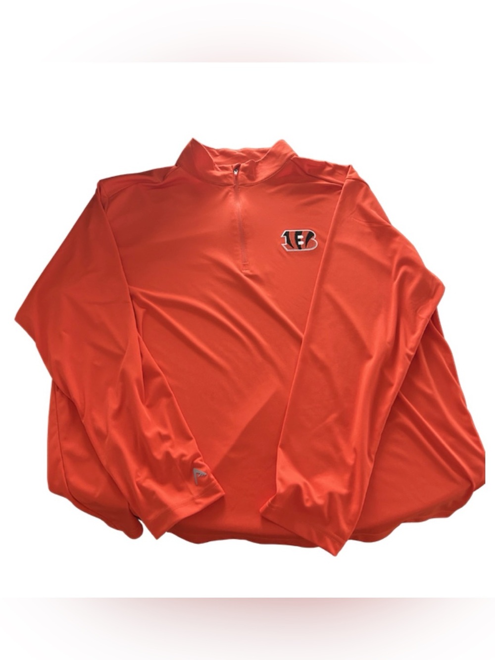 Antigua Cincinnati Bengals NFL Quarter Zip Pullover Orange XXL Polyester Jacket